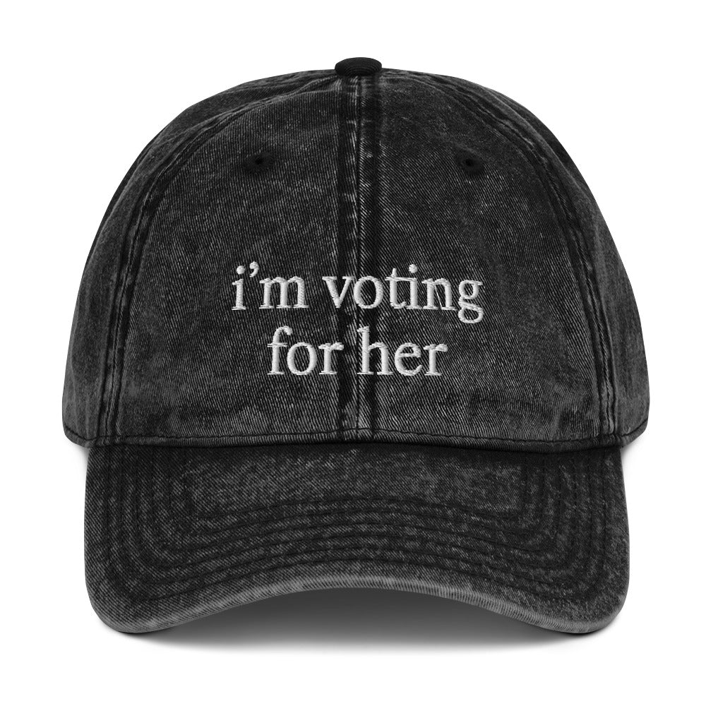 VOTING FOR HER HAT