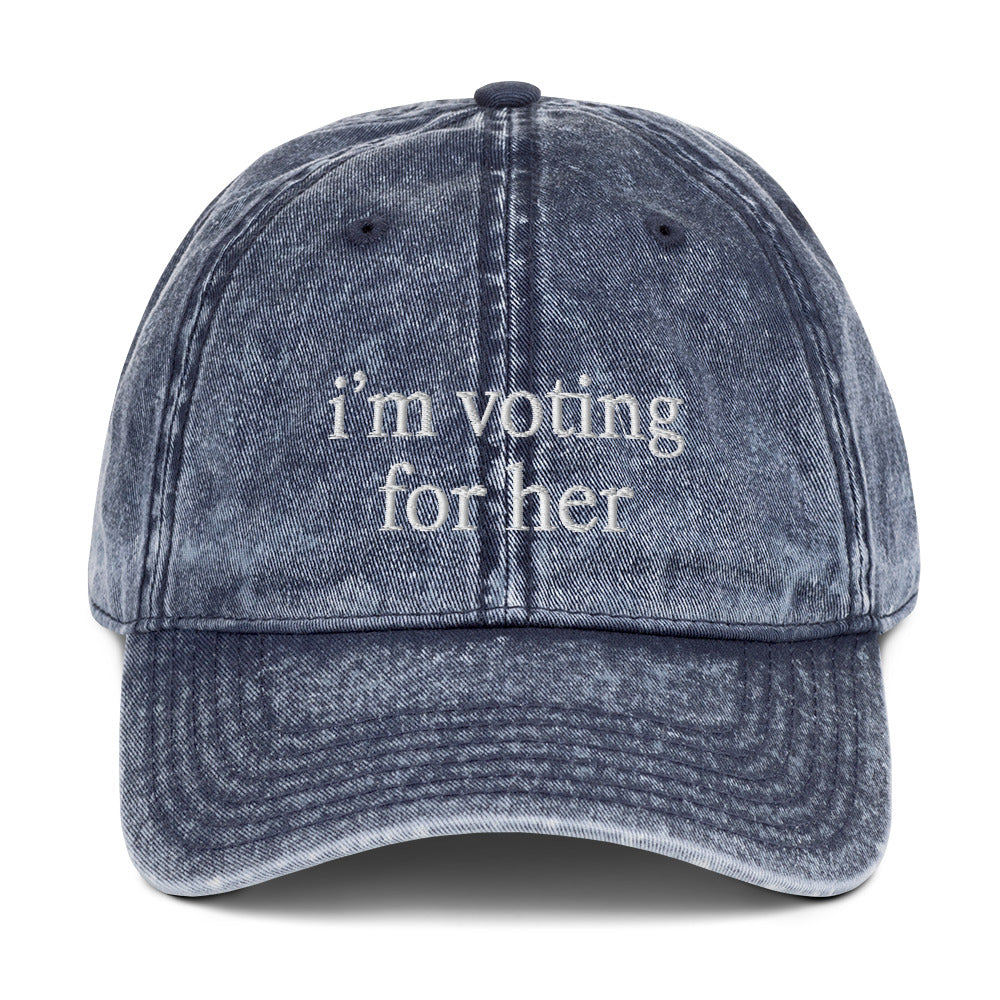 VOTING FOR HER HAT